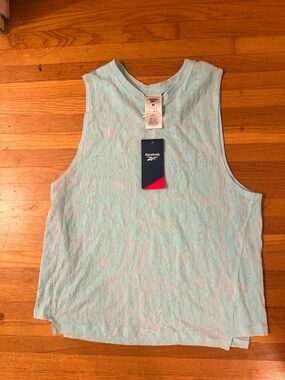 Reebok Women's Mint Blue athletic Tank Top